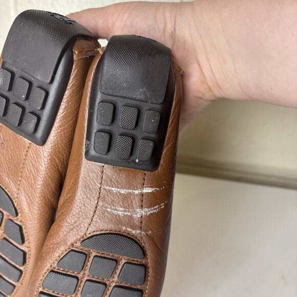 Lauren Ralph Lauren Size 6.5 B Camila Driving Loafer Tan Leather Classic Casual - Picture 10 of 10